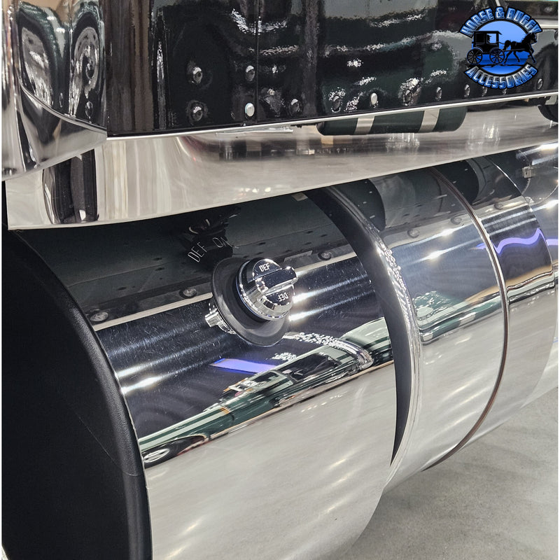 CHROME DEF CAP COVER FOR PETERBILT & KENWORTH #21265  (Check model year)