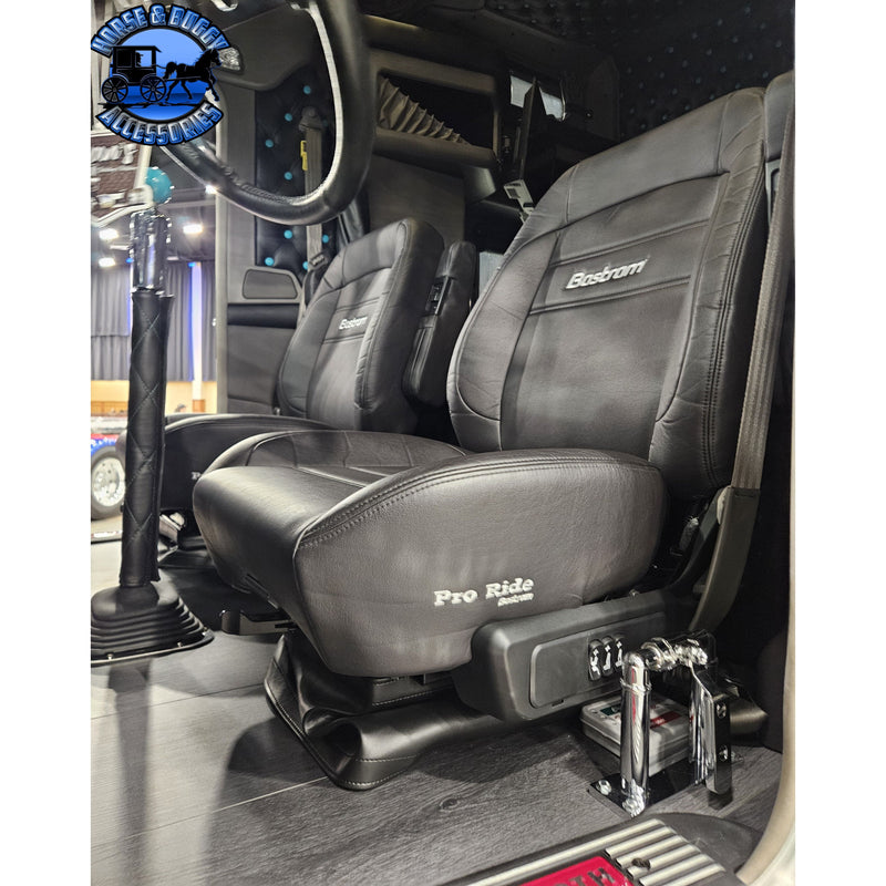 #8230001-900 Bostrom (Pro Ride) Truck Seat, Black Ultra-leather, LoPro - 910, Dual 16" Armrests, Mid-Back