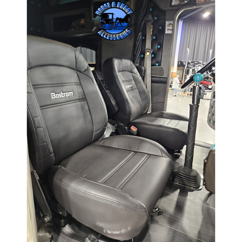 #8230001-900 Bostrom (Pro Ride) Truck Seat, Black Ultra-leather, LoPro - 910, Dual 16" Armrests, Mid-Back