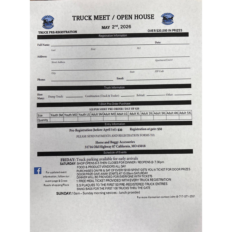 2026 Crossroads truck show registration