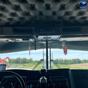 #2028 Rollin Low Kenworth 11" x 9" Reverse Bowtie Visor Fits-Flat Glass Models visor Dark Slate Gray