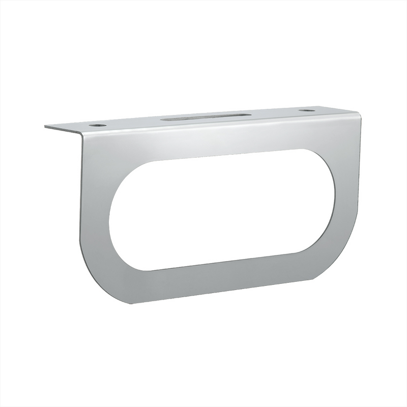 Soporte de luz de acero inoxidable con corte de luz ovalado único