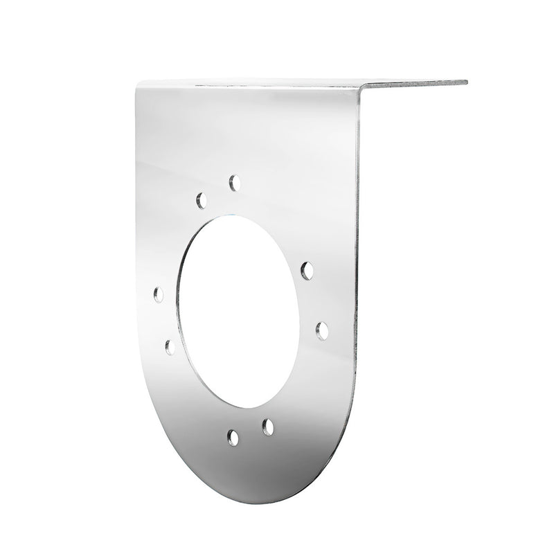 UP-20461  90 degree Stainless Light Bracket With Single 3" Light Cutout Lavender
