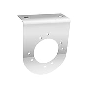 UP-20461  90 degree Stainless Light Bracket With Single 3" Light Cutout Light Gray