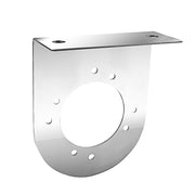 UP-20461  90 degree Stainless Light Bracket With Single 3" Light Cutout Light Gray