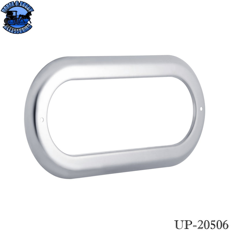 UP-20506 Stainless Steel Light Bezel For 6" Oval Grommet Mounted Light