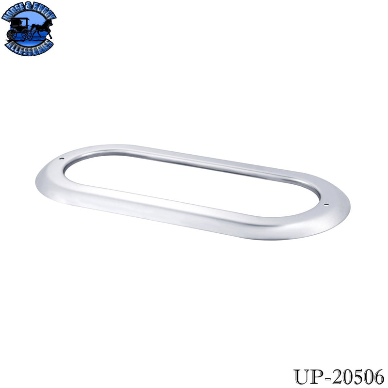 UP-20506 Stainless Steel Light Bezel For 6" Oval Grommet Mounted Light
