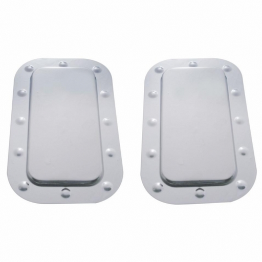UP-20563 Kenworth Stainless Vent Door Cover And Dimpled Trim Set