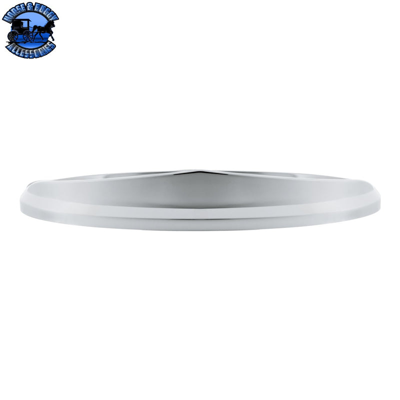 Chrome Bezel With Visor For 7-7/8" X 3-1/4" Peterbilt Emblem