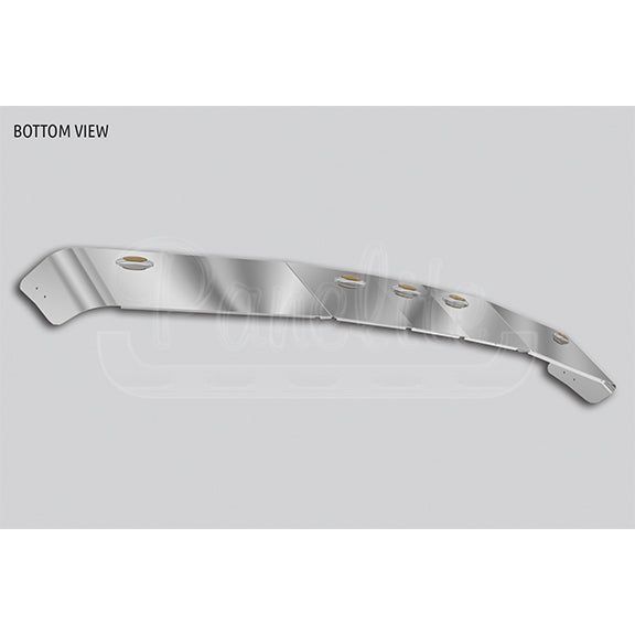 #10011782  SUNVISOR, KW W990 MID ROOF, 12" DEEP W/ (5) M5 AMBER LED, OE REPLACEMENT Kenworth visor Light Gray