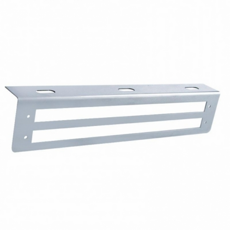 Soporte de luz de acero inoxidable de 12-3/4" con corte de luz de 2X 12" (a granel)