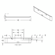 UP-20841 SS Clad Aluminum Bumper For 1982-2024 Kenworth W900 - Curved Ends