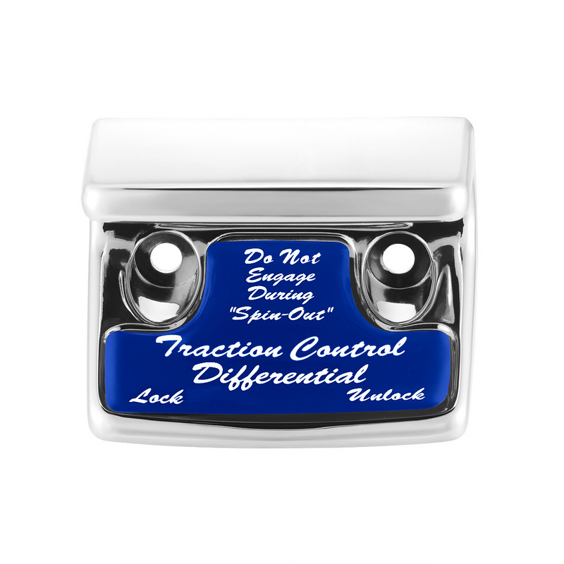 UP-21044 "Traction Control Differential" Switch Guard With Blue Sticker