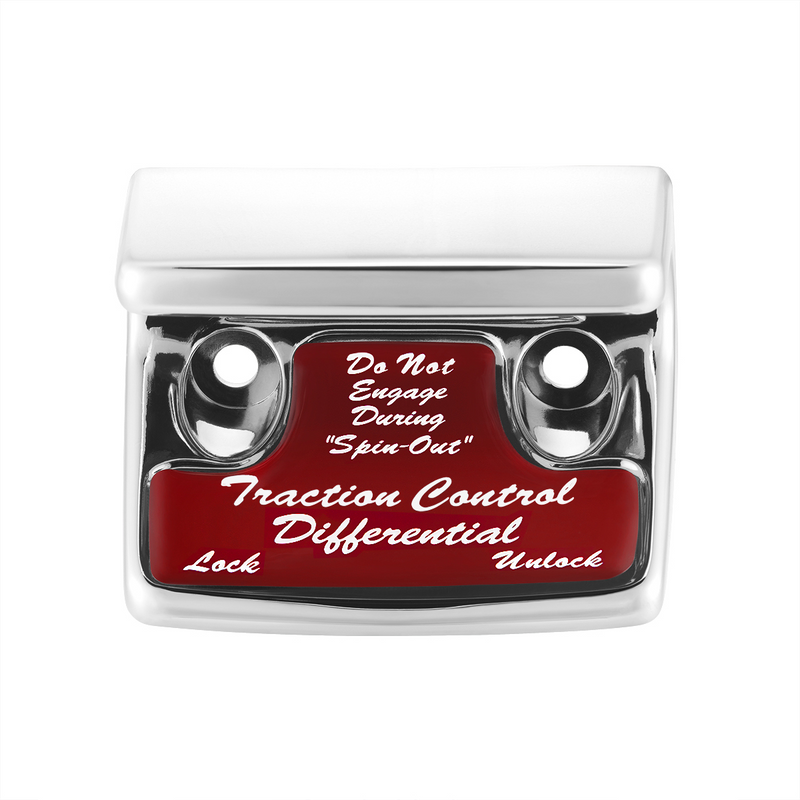 UP-21048 "Traction Control Differential" Switch Guard With Red Sticker