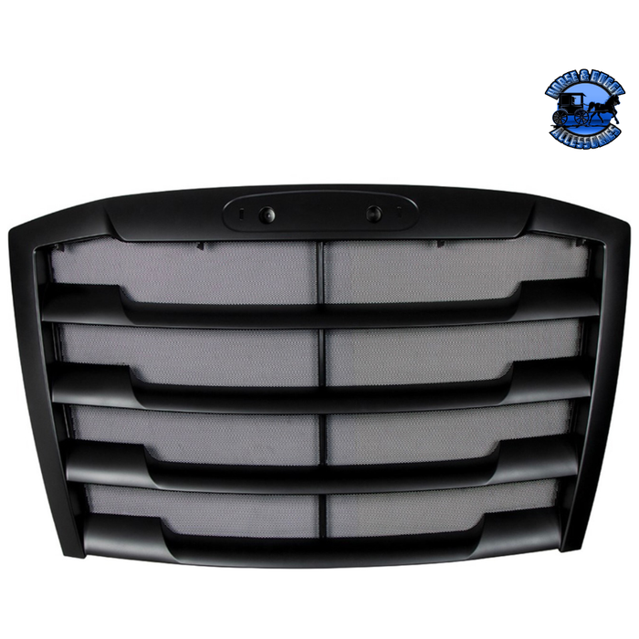 Black Chrome Grille With Bug Screen For 2018-2022 Freightliner Cascadia (Choose Color) Grille Black