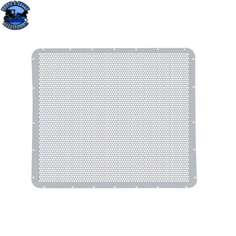 UP-21153 304 Stainless Grille Mesh For Peterbilt 379 With Extended Hood - Alternating Round Holes
