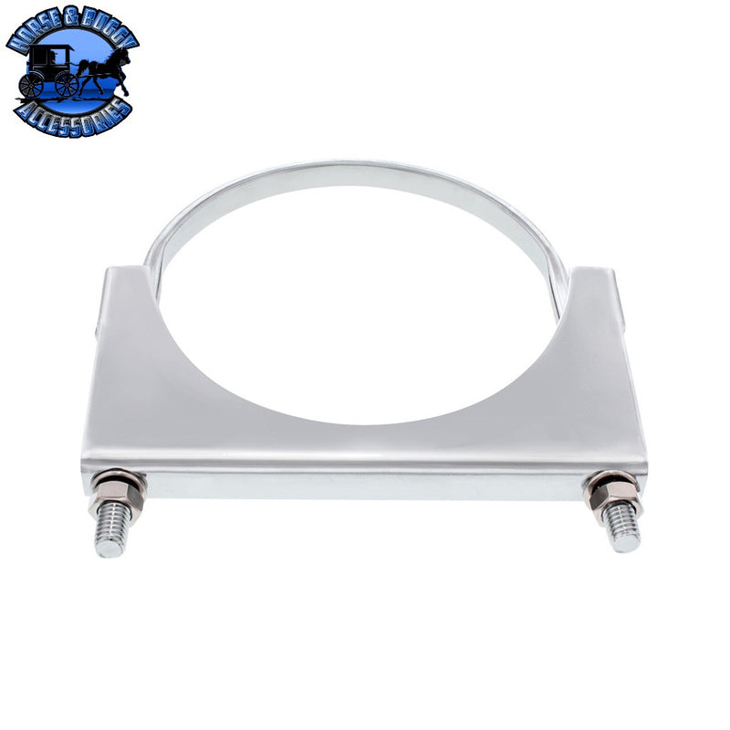 #21290 5" Stainless U-Bolt Exhaust Clamp clamp Light Gray