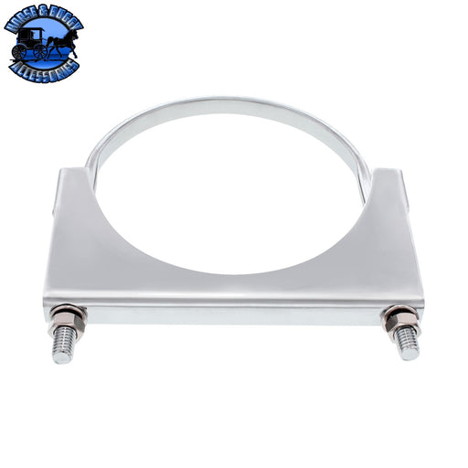7" Stainless U-Bolt Exhaust Clamp Light Gray