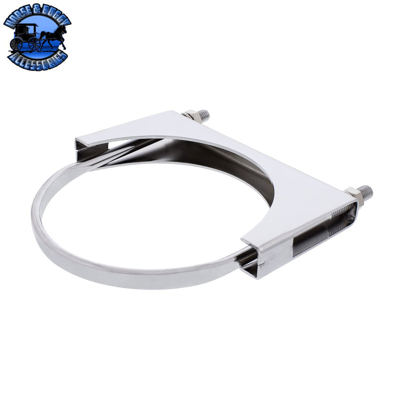 7" Stainless U-Bolt Exhaust Clamp Light Gray