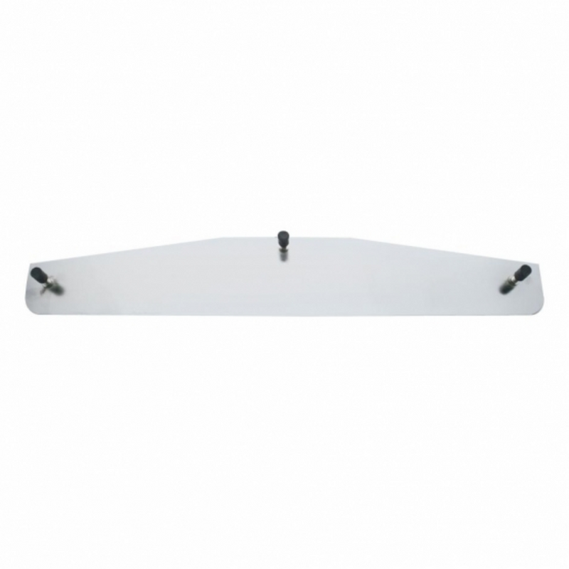 UP-21412 3" X 18" 304 Stainless Standard Bottom Mud Flap Plate - Welded Stud