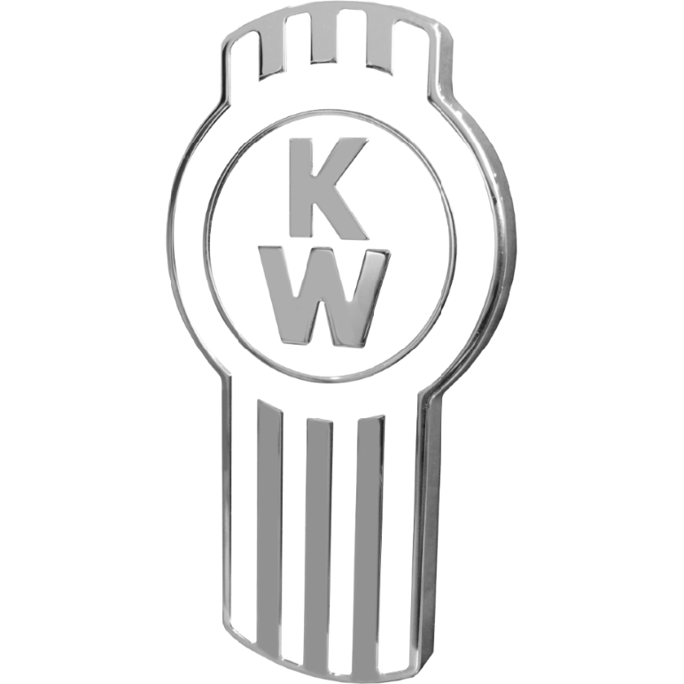 KENWORTH WHITE EMBLEM 108 EMBLEM Dark Gray
