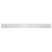 UP-21432 2" X 24" 430 Stainless Steel Top Mud Flap Plate - Bolt Thru