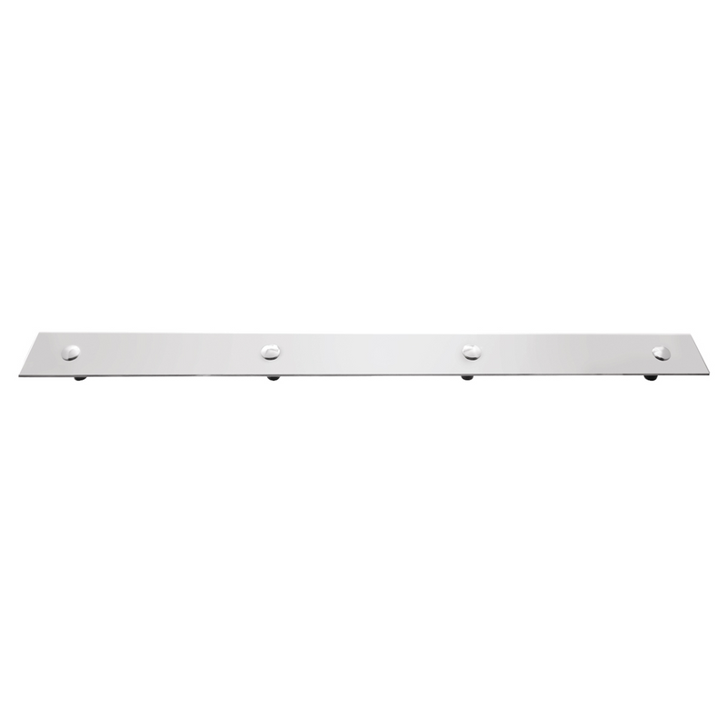 UP-21432 2" X 24" 430 Stainless Steel Top Mud Flap Plate - Bolt Thru