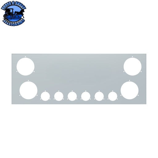 33-3/4" SS Rear Center Light Panel With Four 4" & Six 2" Light Cutouts(No LP Holes) REAR LIGHT PANEL Gray