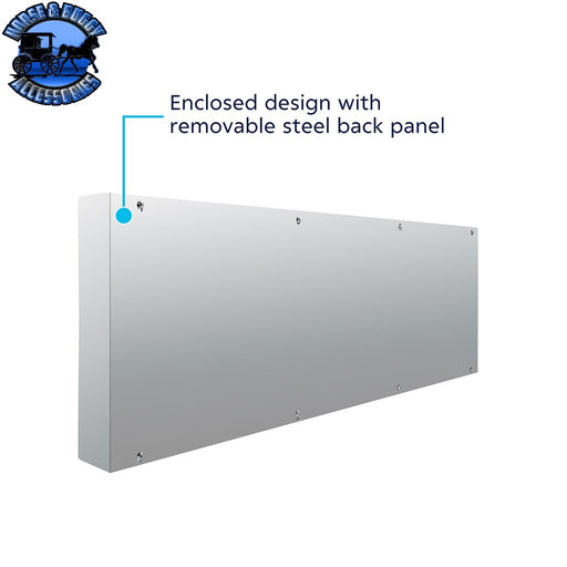 33-3/4" SS Rear Center Light Panel With Four 4" & Six 2" Light Cutouts(No LP Holes) REAR LIGHT PANEL Gray