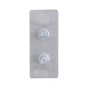 UP-22302 2" Bolt Pattern Stainless Spring Loaded Light Bar With Six 4" Light Cutouts mudflap Dark Gray