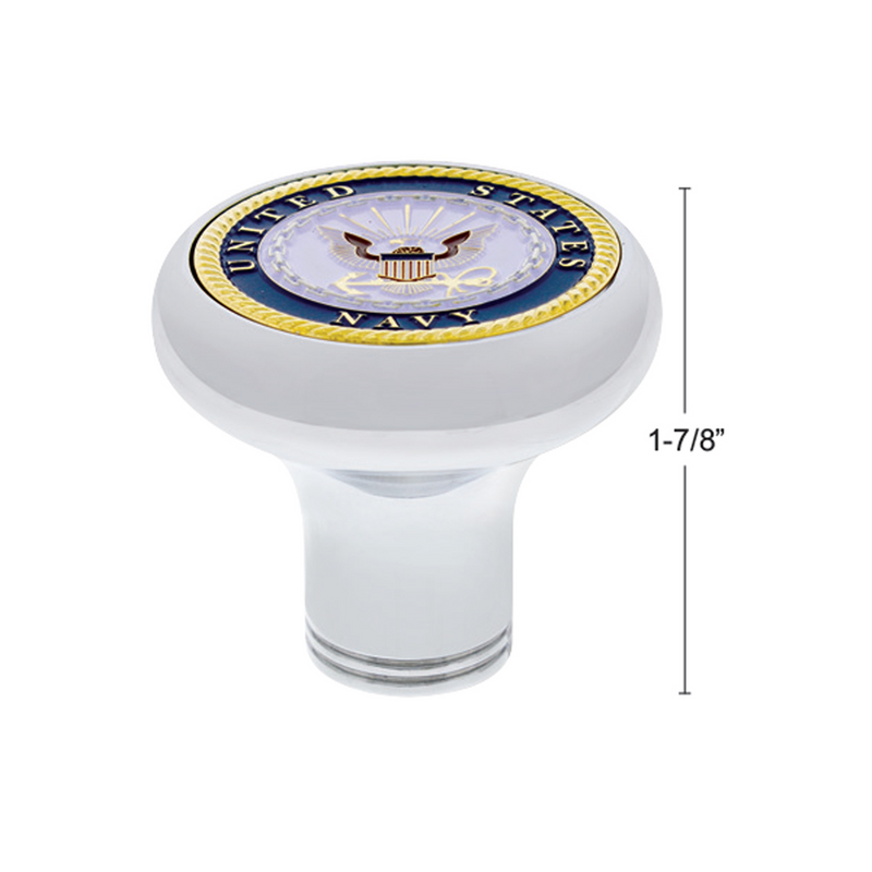 Deluxe Military Medallion Air Valve Knobs - Navy