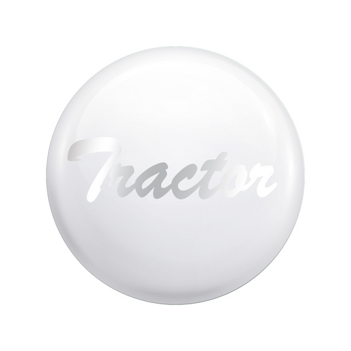 "Tractor" Glossy Air Valve Knob Candy Color Sticker-Pearl White