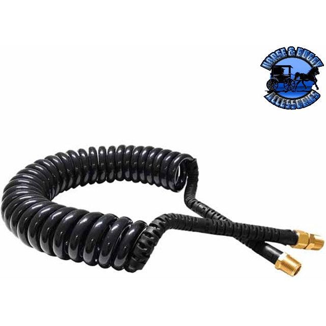144-422 Reflex Allen (12ft.long ) Kink-Repairing Air Brake Coiled Hose With Black Grips airline Dark Slate Gray