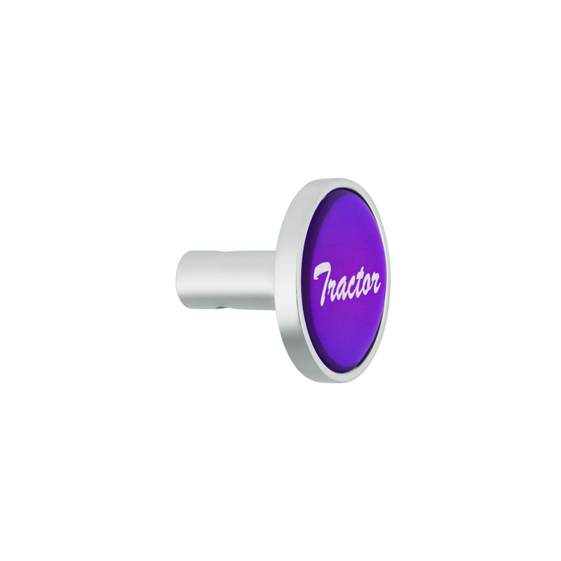UP-23337 "Tractor" Long Air Valve Knob - Purple Glossy Sticker