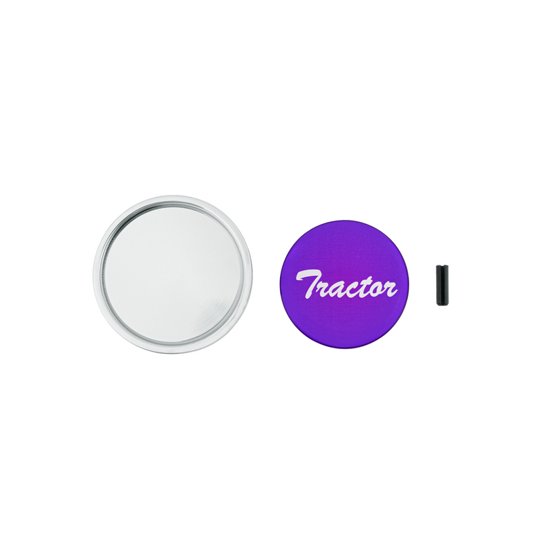 UP-23337 "Tractor" Long Air Valve Knob - Purple Glossy Sticker