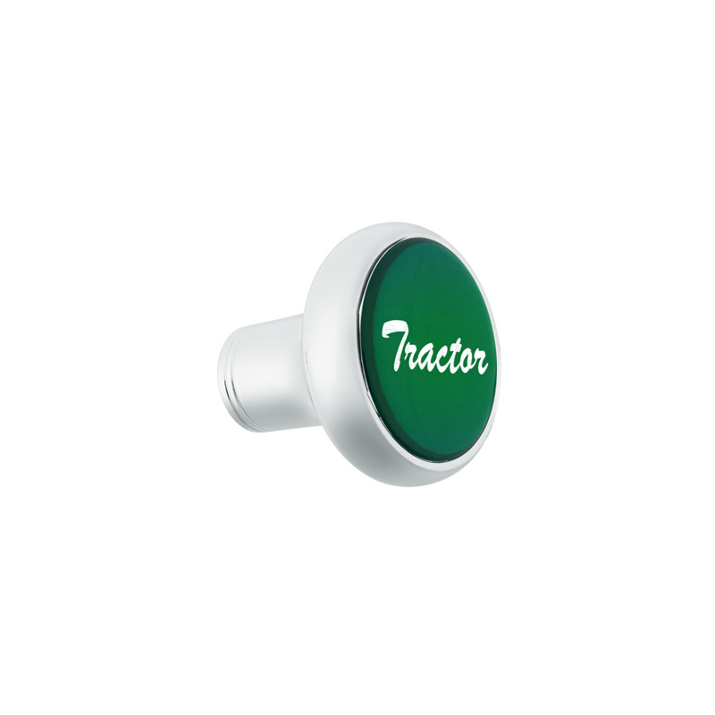 UP-23402 "Tractor" Deluxe Air Valve Knob - Green Glossy Sticker