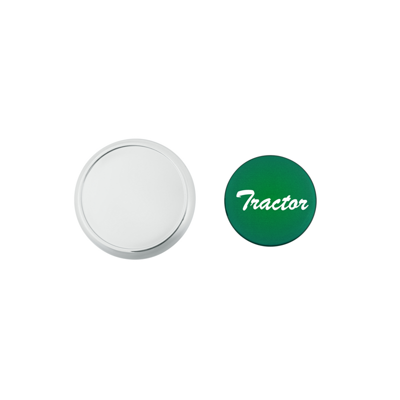 UP-23402 "Tractor" Deluxe Air Valve Knob - Green Glossy Sticker