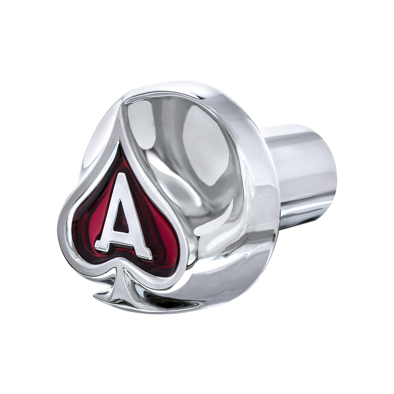 Chrome Ace Of Spades Air Valve Knob