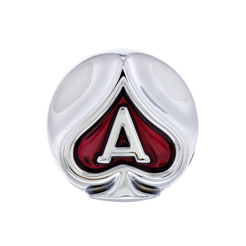 Chrome Ace Of Spades Air Valve Knob
