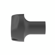 Ace Of Spades Air Valve Knob - Matte Black With Gloss Black Inlay
