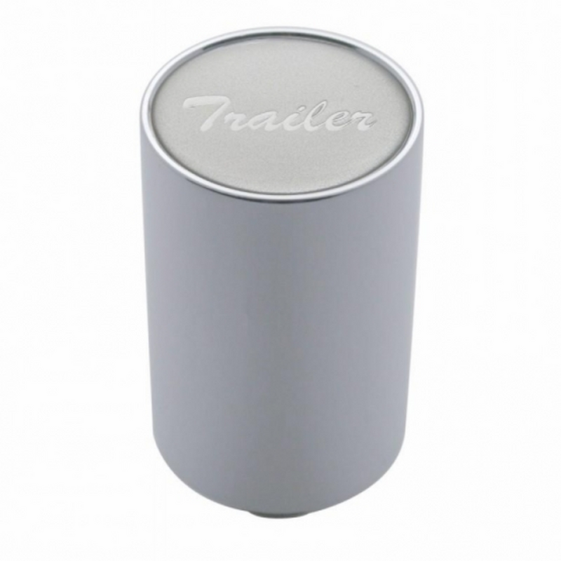 UP-23735 "Trailer" 3" Air Valve Knob - Silver Glossy Sticker