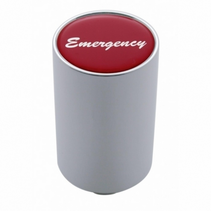 UP-23740 "Emergency" 3" Air Valve Knob - Red Glossy Sticker