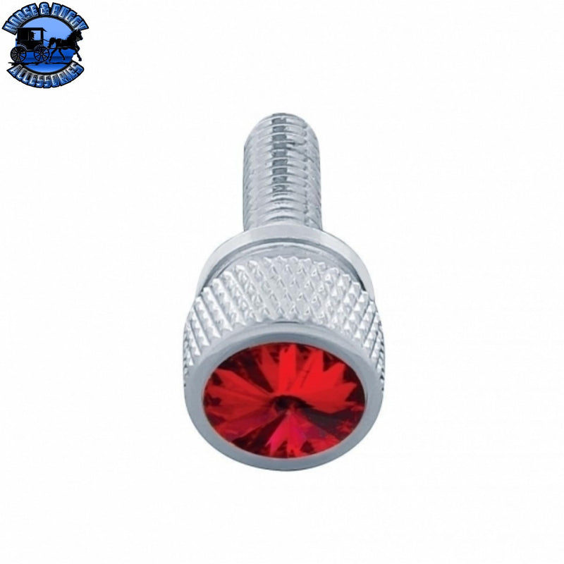 Tornillo de tablero M6 corto de 3/4" para Kenworth - Cristal rojo (paquete de 12)