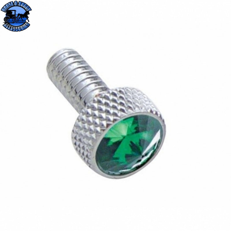 Tornillo de tablero pequeño con cristal verde para Peterbilt (a granel)