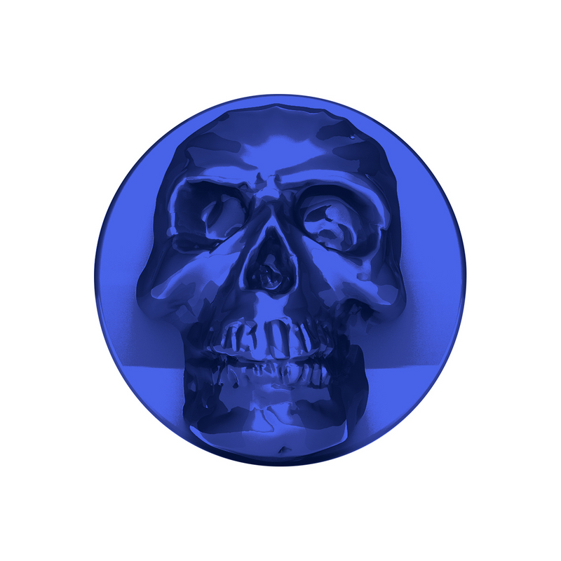 Skull Air Valve Knob - Indigo Blue