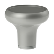 Deluxe Aluminum Screw-On Air Valve Knob With Multi-Color Glossy Trailer Sticker - Liquid Silver