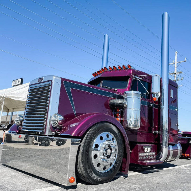 107A-030-1103 7"x30" Mitered Exhaust Stack Cornflower Blue