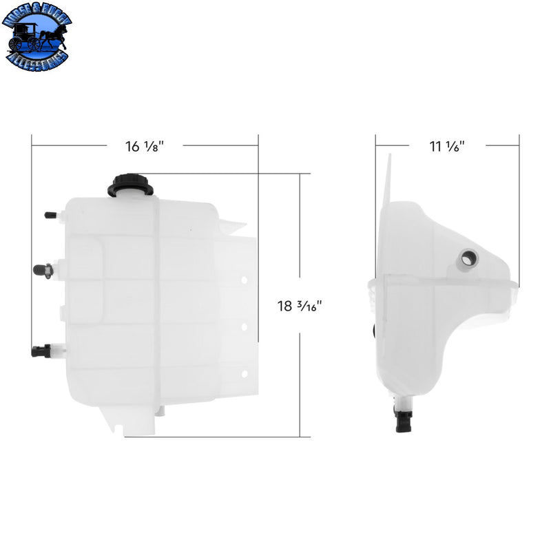 UP-26006 Pressurized Coolant Reservoir & Coolant Level Sensor For 2002-2007 International 9200/9400/9900