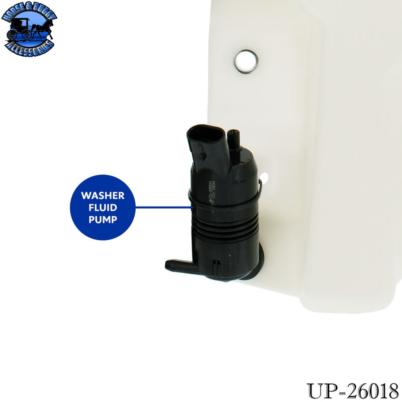 UP-26018 Washer Fluid Reservoir For 2022-2026 Peterbilt 579 & Kenworth T680