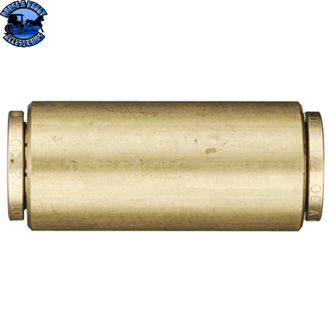 LP-27177 DOT Air Brake Push to Connect Union, Brass, 5/8 x 5/8", Tube x Tube (Pack of 2)